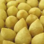 produção de coxinhas maquina formadora de salgados